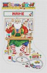 (image for) Santa in His Workshop Stocking